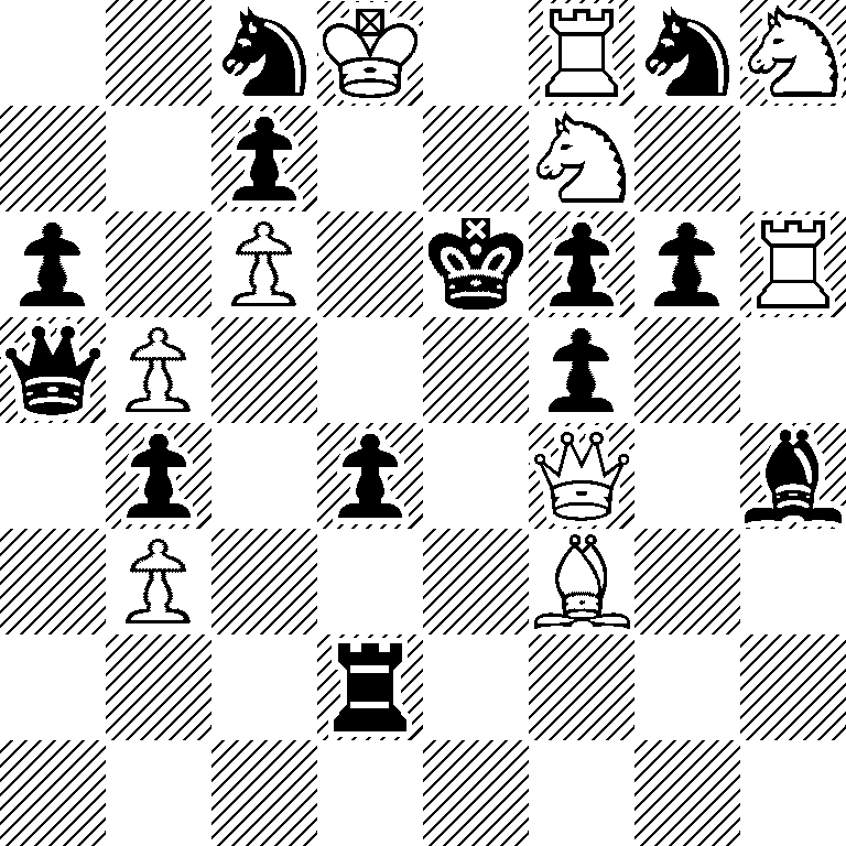 2nK1RnN/2p2N2/p1P1kppR/qP3p2/1p1p1Q1b/1P3B2/3r4/8