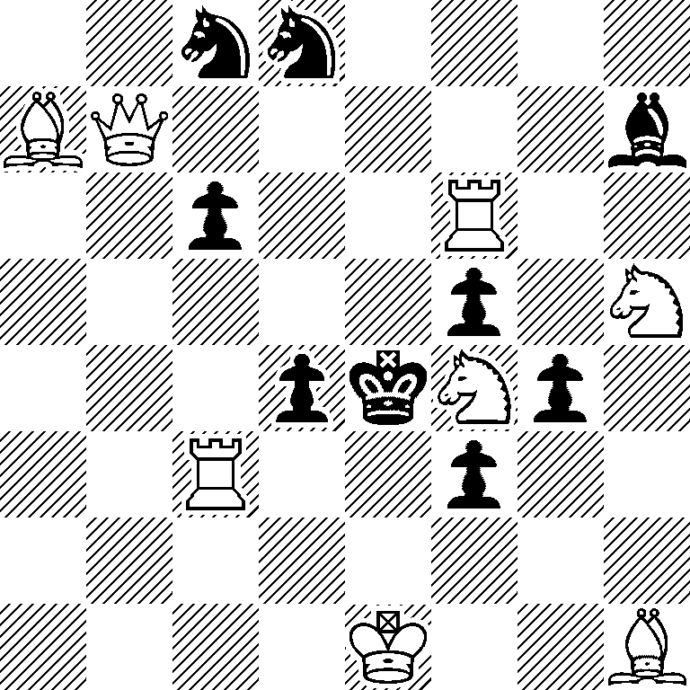 2nn4/BQ5b/2p2R2/5p1N/3pkNp1/2R2p2/8/4K2B