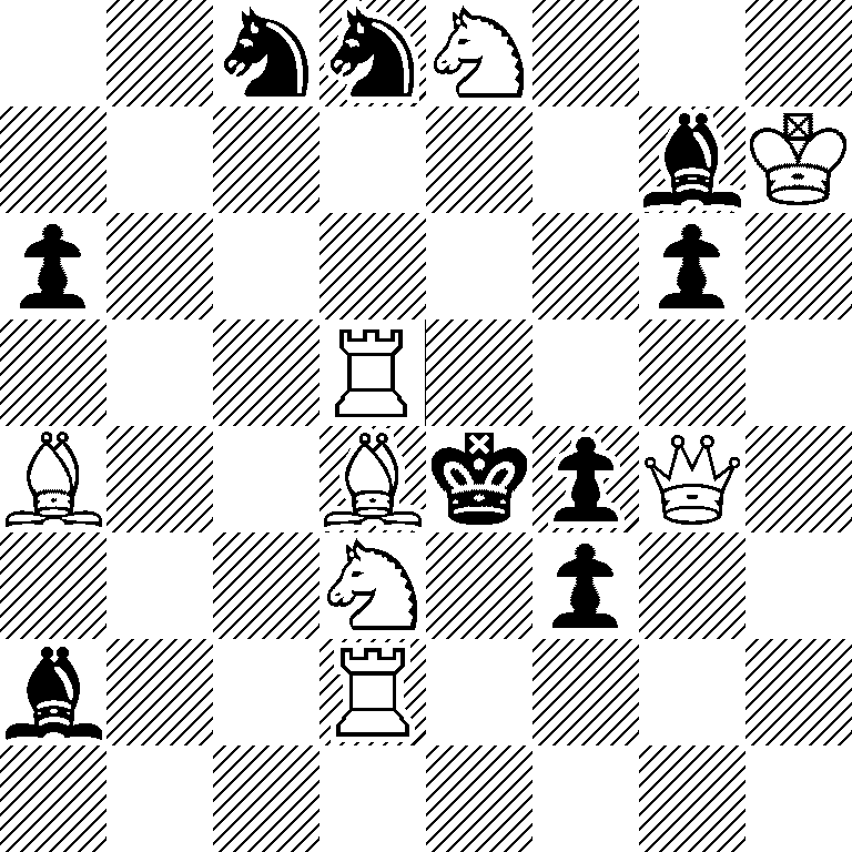2nnN3/6bK/p5p1/3R4/B2BkpQ1/3N1p2/b2R4/8