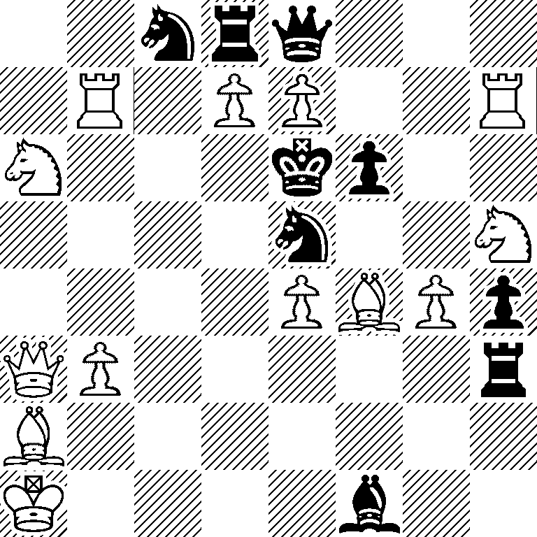 2nrq3/1R1PP2R/N3kp2/4n2N/4PBPp/QP5r/B7/K4b2