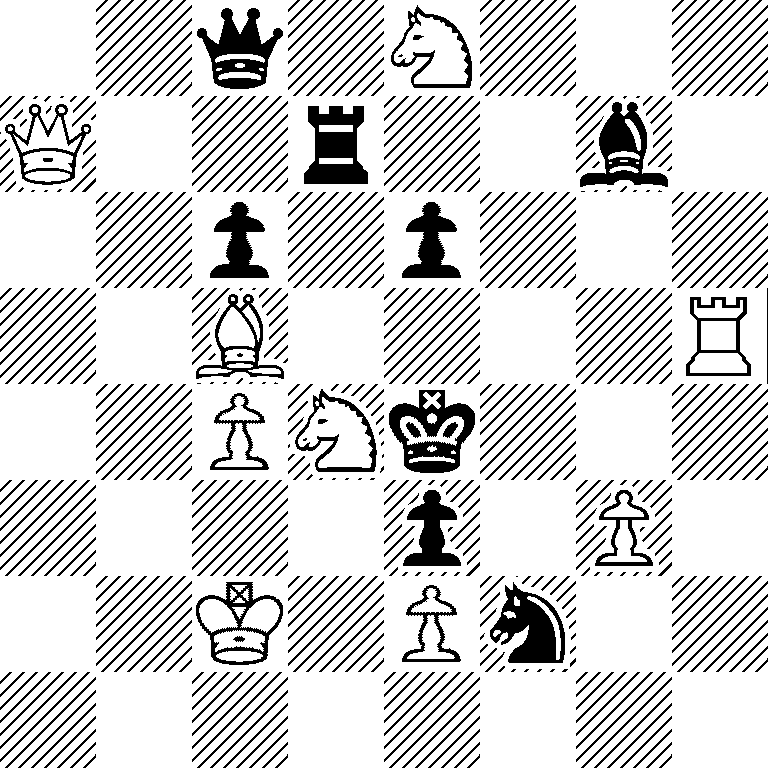 2q1N3/Q2r2b1/2p1p3/2B4R/2PNk3/4p1P1/2K1Pn2/8