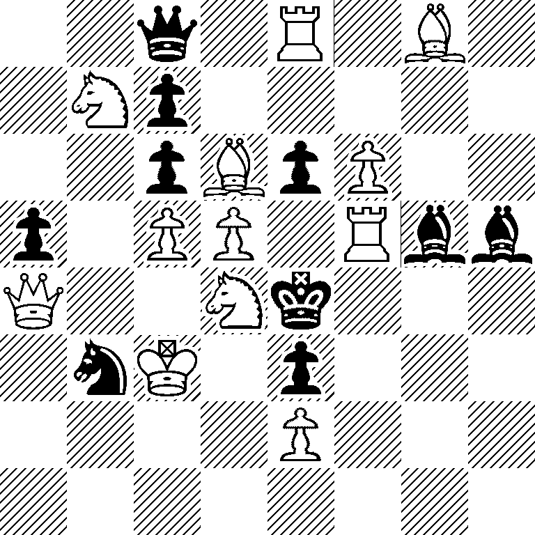 2q1R1B1/1Np5/2pBpP2/p1PP1Rbb/Q2Nk3/1nK1p3/4P3/8