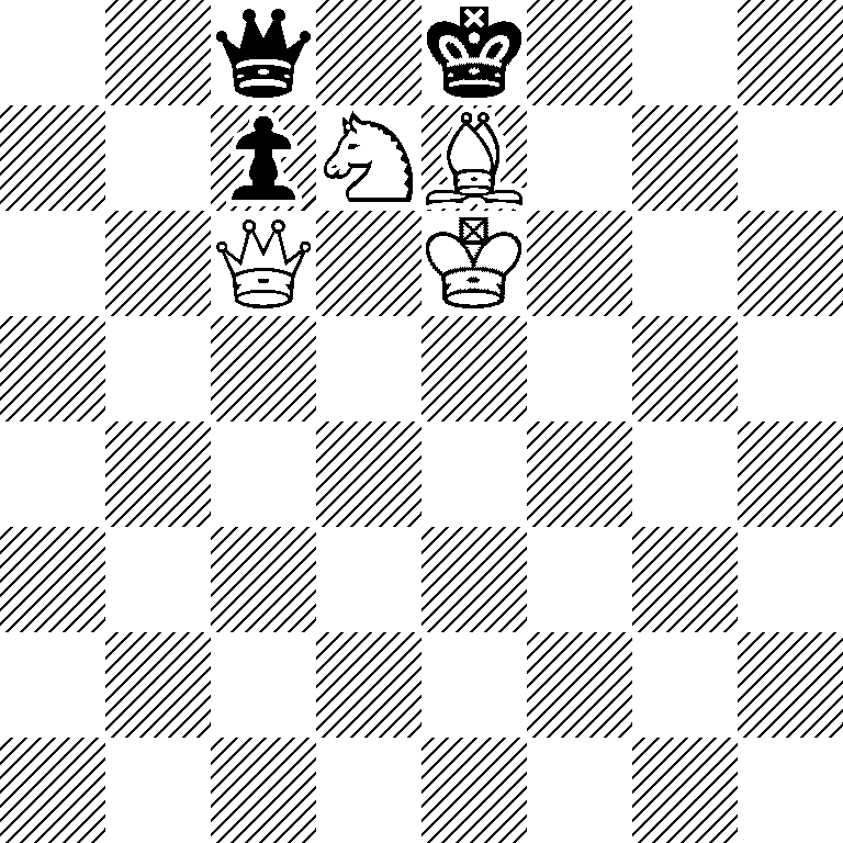 2q1k3/2pNB3/2Q1K3/8/8/8/8/8