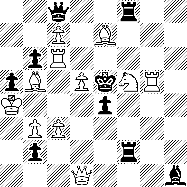2q2r2/2P1B3/1pR5/pB1PkNR1/K3p3/1PP5/1p3r2/3Q3b
