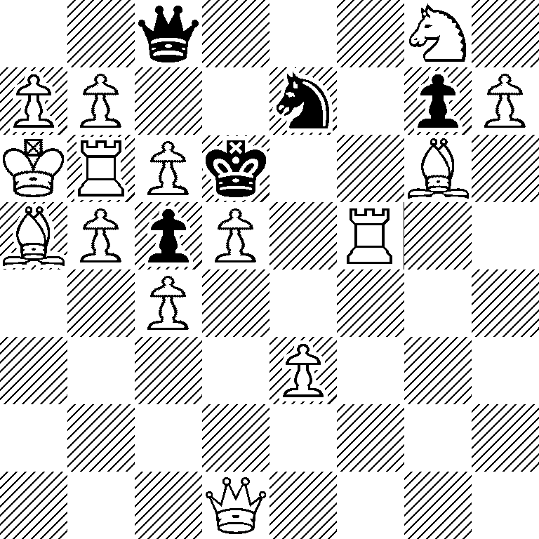2q3N1/PP2n1pP/KRPk2B1/BPpP1R2/2P5/4P3/8/3Q4
