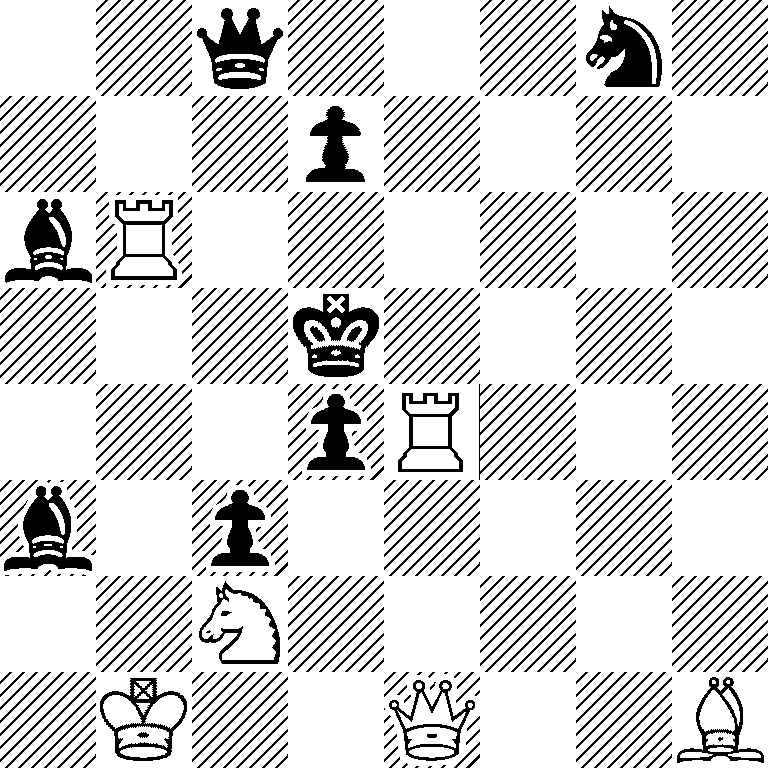 2q3n1/3p4/bR6/3k4/3pR3/b1p5/2N5/1K2Q2B