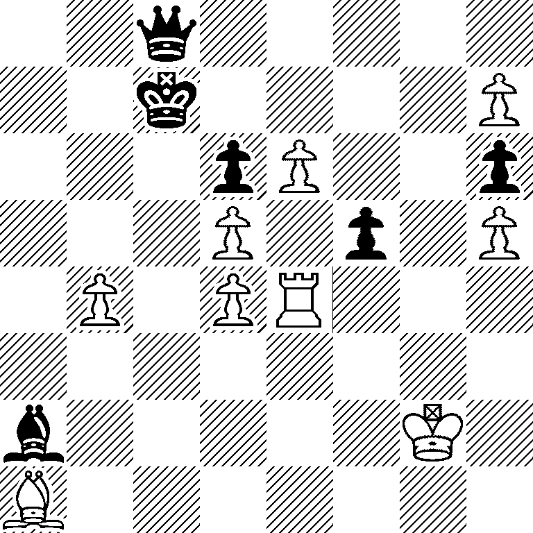2q5/2k4P/3pP2p/3P1p1P/1P1PR3/8/b5K1/B7