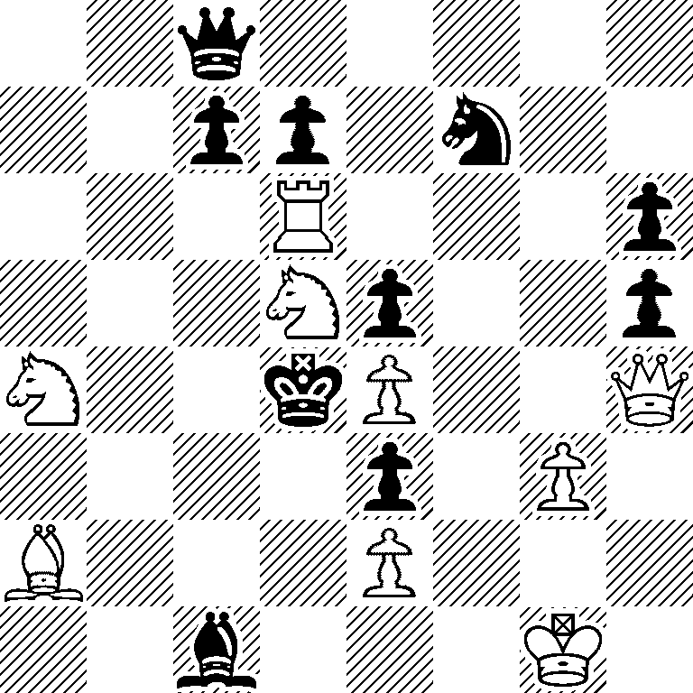 2q5/2pp1n2/3R3p/3Np2p/N2kP2Q/4p1P1/B3P3/2b3K1