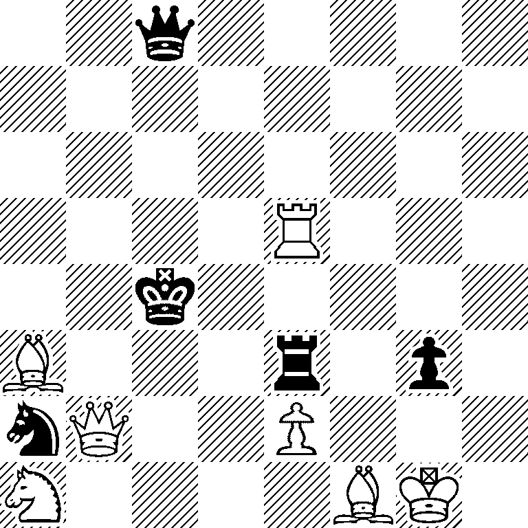 2q5/8/8/4R3/2k5/B3r1p1/nQ2P3/N4BK1