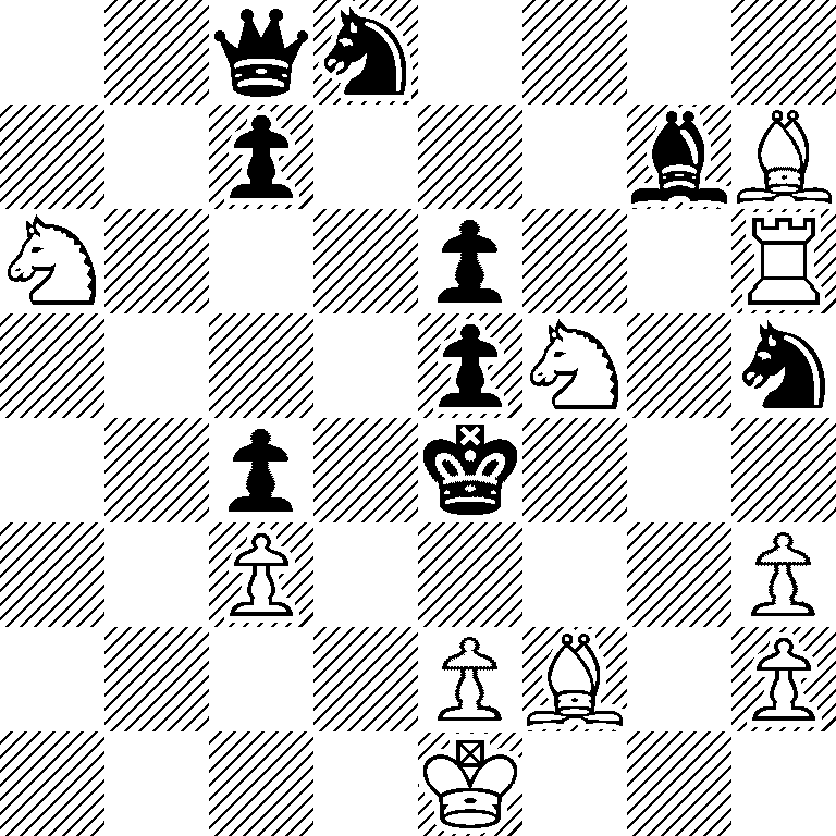 2qn4/2p3bB/N3p2R/4pN1n/2p1k3/2P4P/4PB1P/4K3