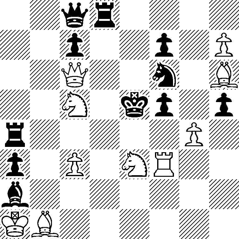 2qr4/2p2p1P/2Q2n1B/2N1kp1p/r5P1/p1P1NR2/b7/KB6