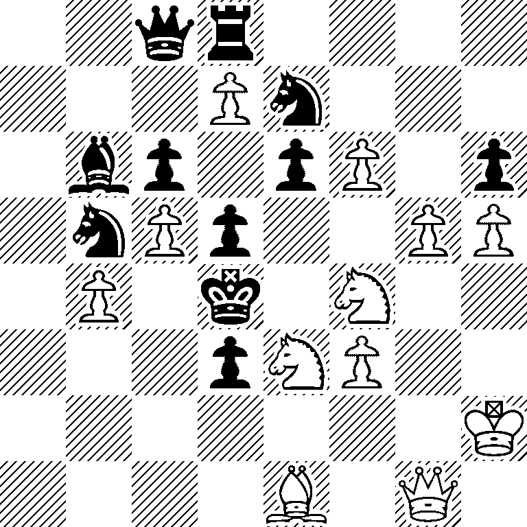 2qr4/3Pn3/1bp1pP1p/1nPp2PP/1P1k1N2/3pNP2/7K/4B1Q1