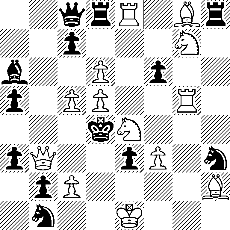 2qrR1Br/2p3N1/b2P1p2/p1PP2R1/3kN3/pQ2pP1n/1pP4B/1n2K3