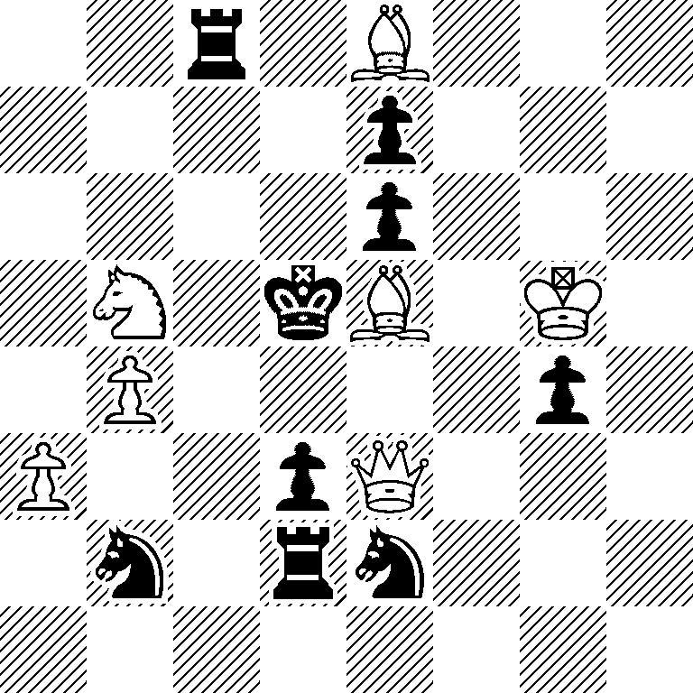 2r1B3/4p3/4p3/1N1kB1K1/1P4p1/P2pQ3/1n1rn3/8