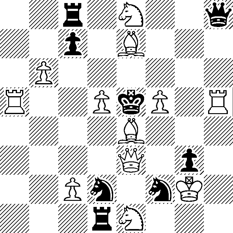 2r1N2q/2p1B3/1P6/R2PkP1R/4B3/4Q1p1/2Pn1nK1/3rN3