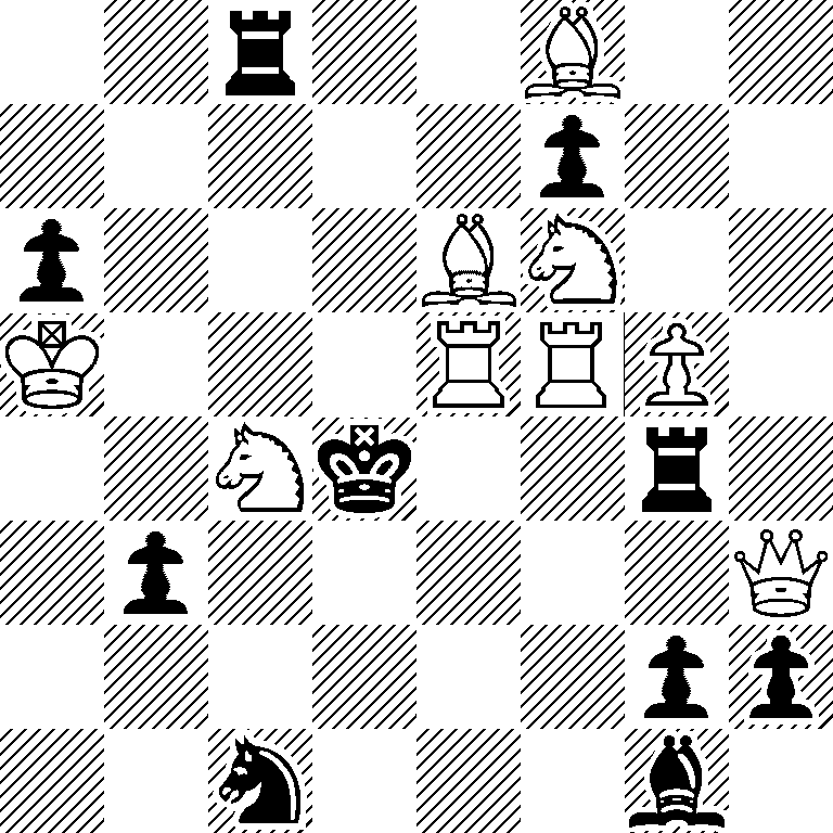 2r2B2/5p2/p3BN2/K3RRP1/2Nk2r1/1p5Q/6pp/2n3b1
