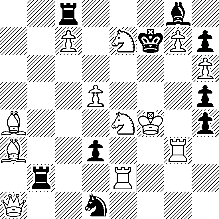 2r3b1/2P1NkPp/7P/3P3p/B3NK1p/B2p2R1/1r2R3/Q2n4