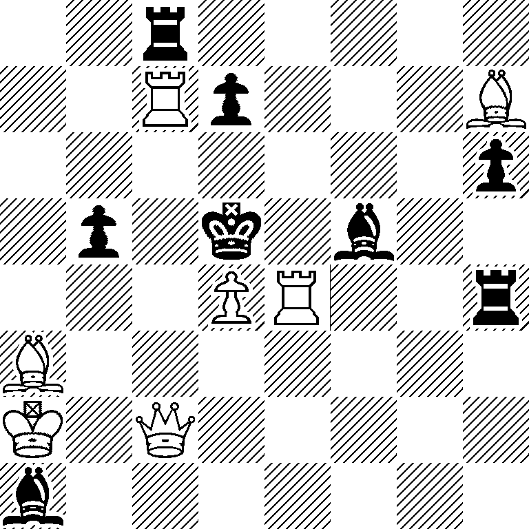 2r5/2Rp3B/7p/1p1k1b2/3PR2r/B7/K1Q5/b7