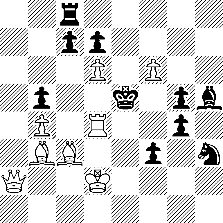 2r5/2pp4/3P1P2/1p2k1pb/1P1R2p1/1BB2p1n/Q2K4/8