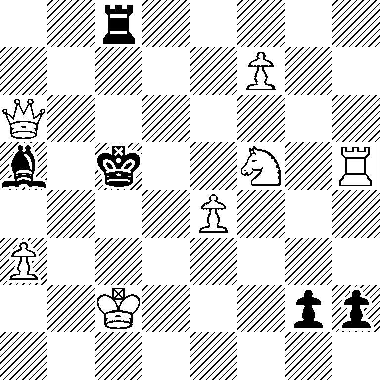 2r5/5P2/Q7/b1k2N1R/4P3/P7/2K3pp/8