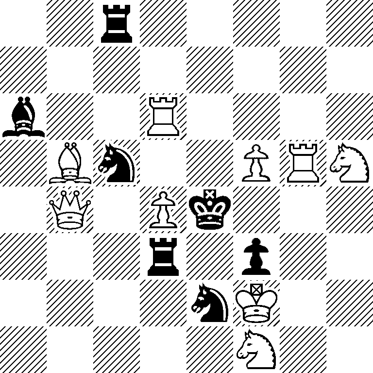 2r5/8/b2R4/1Bn2PRN/1Q1Pk3/3r1p2/4nK2/5N2