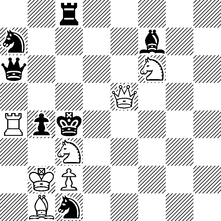 2r5/n4b2/q4N2/4Q3/Rpk5/2N5/1KP5/1Bn5