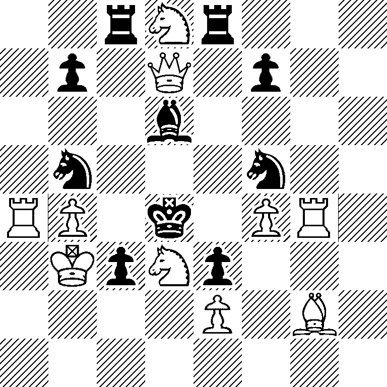 2rNr3/1p1Q1p2/3b4/1n3n2/RP1k1PR1/1KpNp3/4P1B1/8
