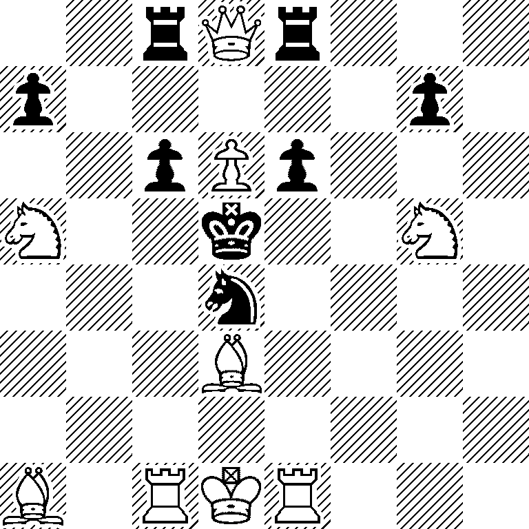 2rQr3/p5p1/2pPp3/N2k2N1/3n4/3B4/8/B1RKR3