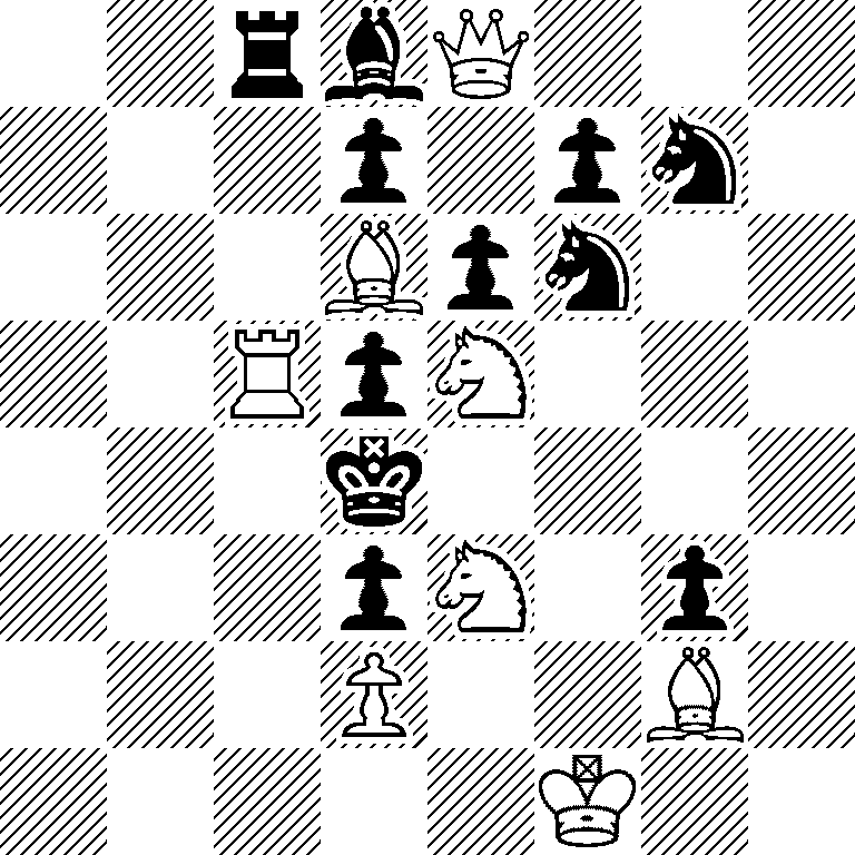 2rbQ3/3p1pn1/3Bpn2/2RpN3/3k4/3pN1p1/3P2B1/5K2