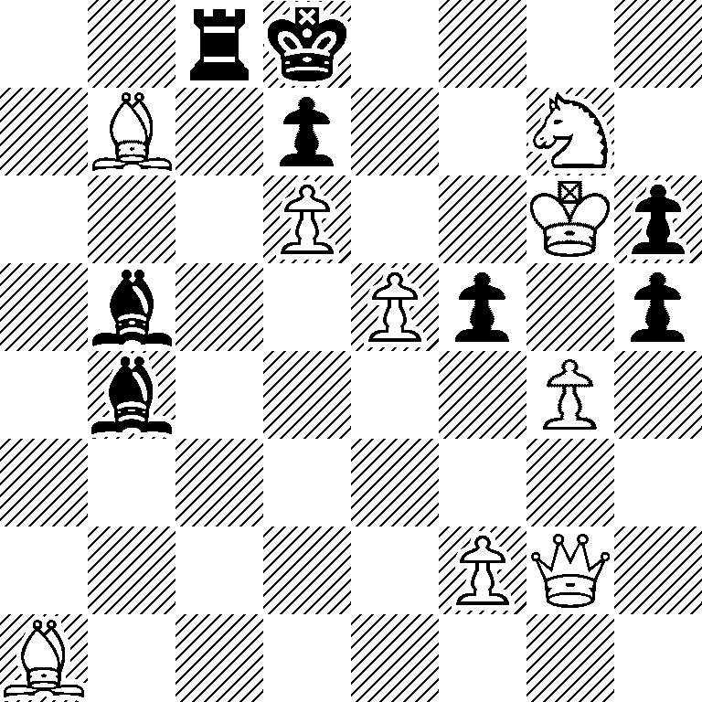 2rk4/1B1p2N1/3P2Kp/1b2Pp1p/1b4P1/8/5PQ1/B7