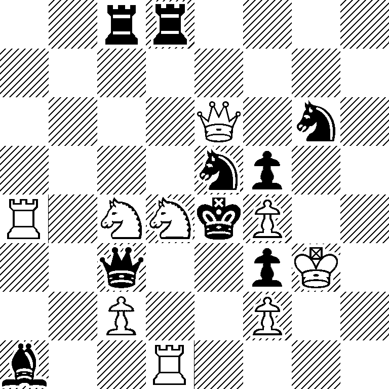 2rr4/8/4Q1n1/4np2/R1NNkP2/2q2pK1/2P2P2/b2R4