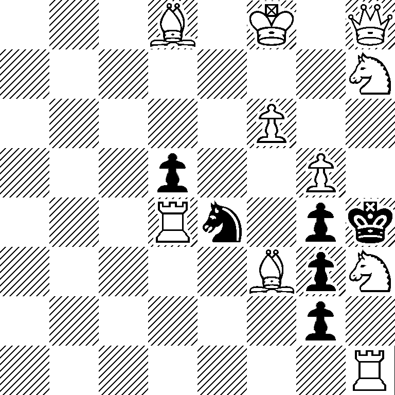 3B1K1Q/7N/5P2/3p2P1/3Rn1pk/5BpN/6p1/7R