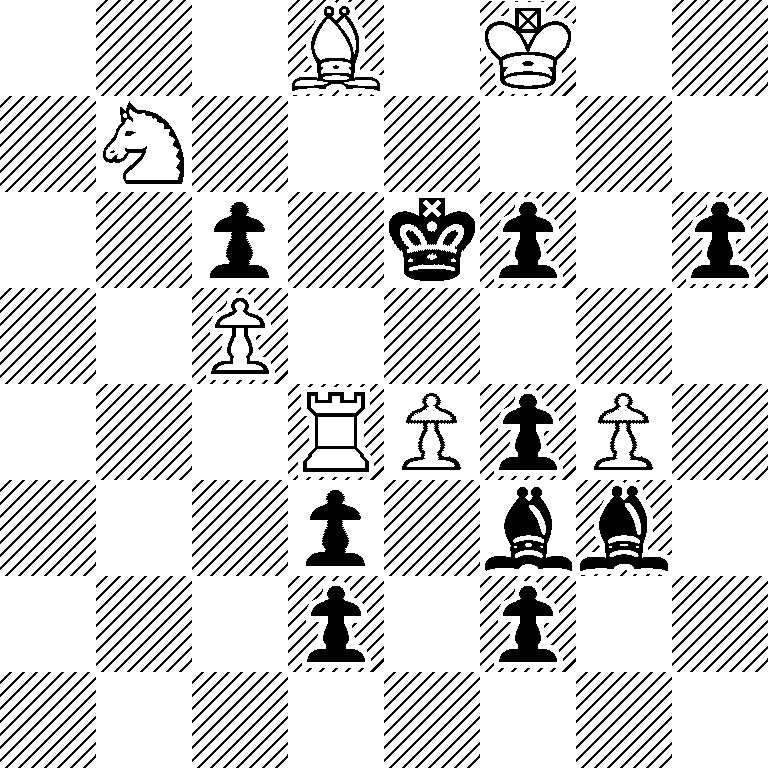 3B1K2/1N6/2p1kp1p/2P5/3RPpP1/3p1bb1/3p1p2/8
