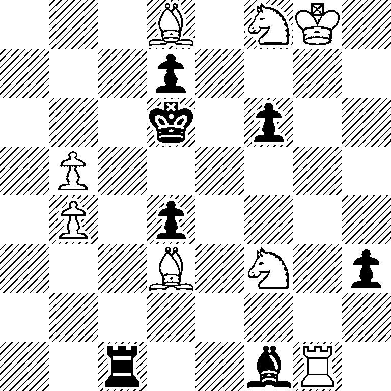 3B1NK1/3p4/3k1p2/1P6/1P1p4/3B1N1p/8/2r2bR1