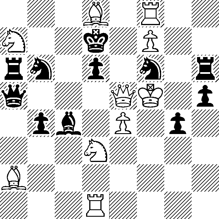 3B1R2/N2k1P2/rn1p1n1r/q3QK1p/1pb1P1p1/3N4/B7/3R4