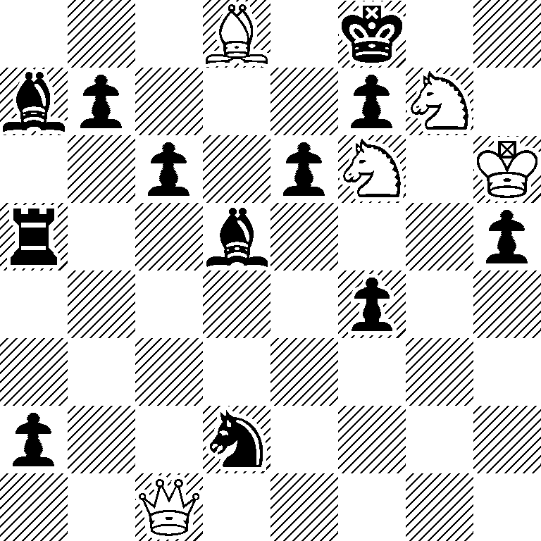 3B1k2/bp3pN1/2p1pN1K/r2b3p/5p2/8/p2n4/2Q5
