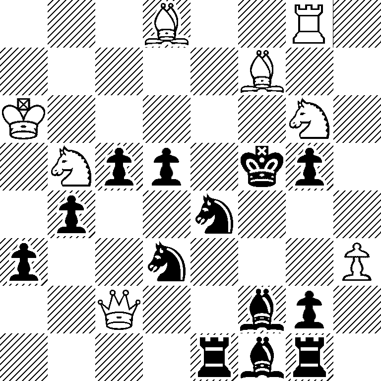 3B2R1/5B2/K5N1/1Npp1kp1/1p2n3/p2n3P/2Q2bp1/4rbr1