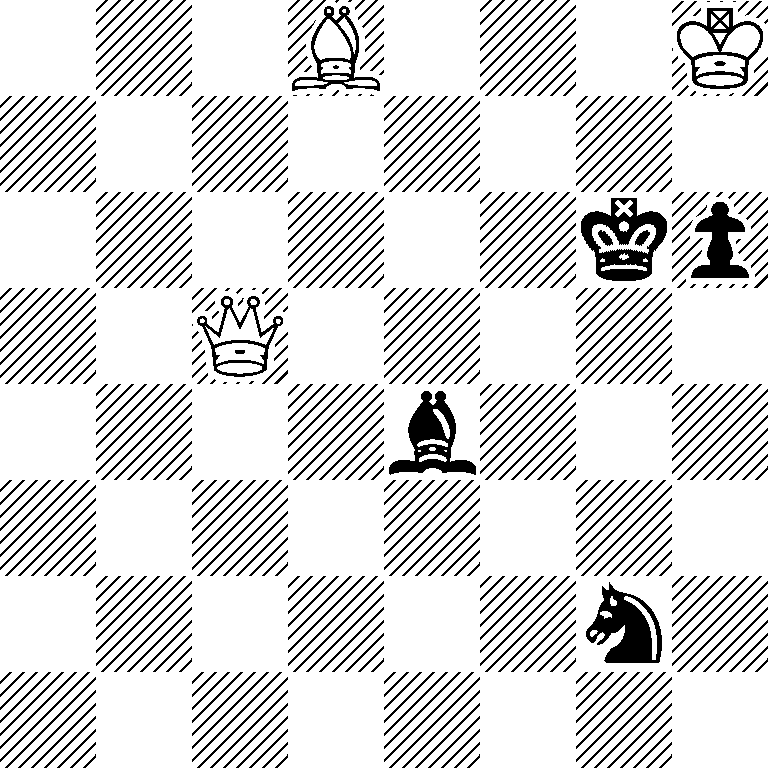 3B3K/8/6kp/2Q5/4b3/8/6n1/8