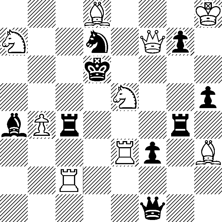 3B3K/N2n1Qp1/3k4/4N2p/bPr3r1/4Rp1B/2R5/5q2