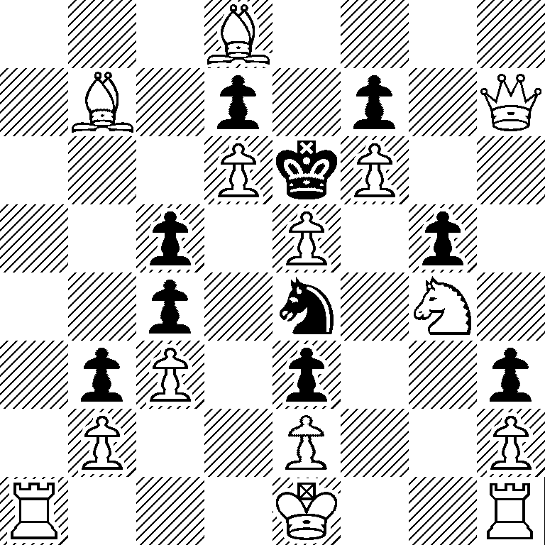 3B4/1B1p1p1Q/3PkP2/2p1P1p1/2p1n1N1/1pP1p2p/1P2P2P/R3K2R