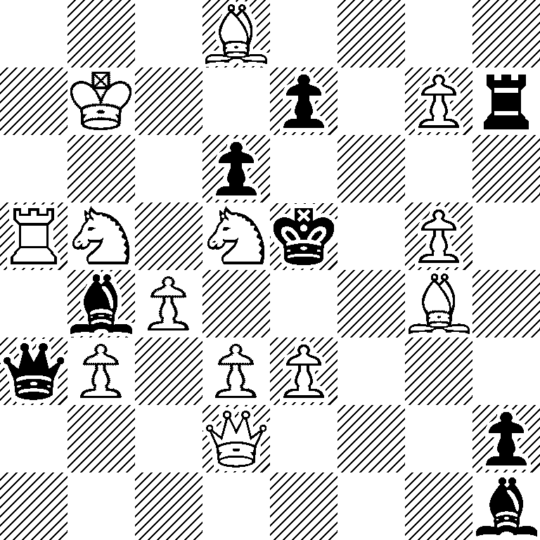 3B4/1K2p1Pr/3p4/RN1Nk1P1/1bP3B1/qP1PP3/3Q3p/7b