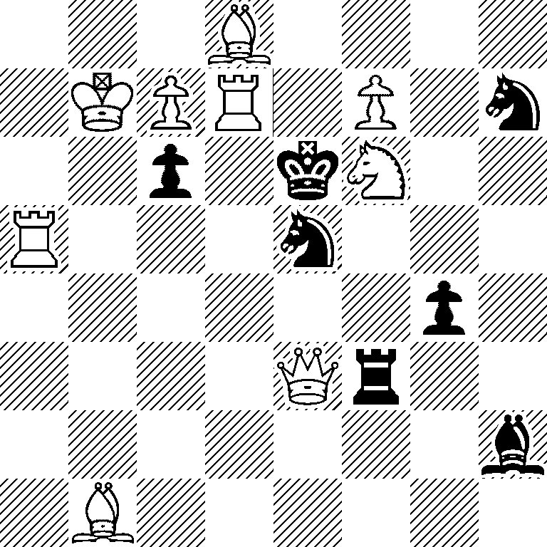3B4/1KPR1P1n/2p1kN2/R3n3/6p1/4Qr2/7b/1B6