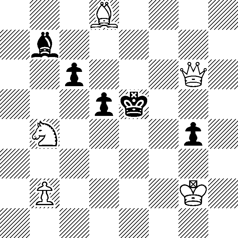 3B4/1b6/2p3Q1/3pk3/1N4p1/8/1P4K1/8