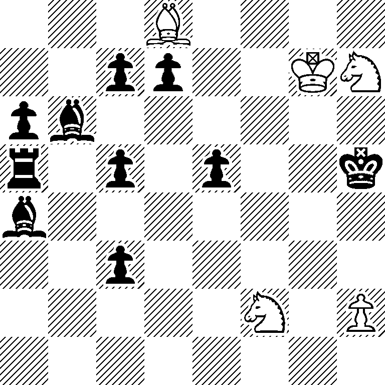 3B4/2pp2KN/pb6/r1p1p2k/b7/2p5/5N1P/8