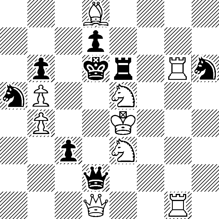 3B4/3p4/1p1kr1Rn/nP2N3/1P2K3/2p1N3/3q4/3Q2R1