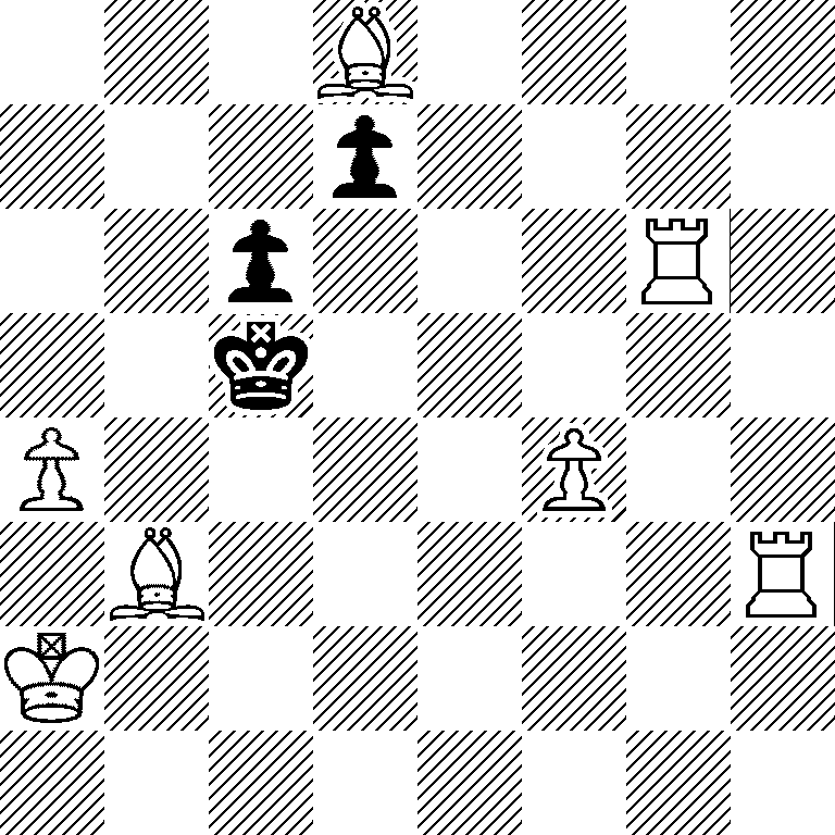 3B4/3p4/2p3R1/2k5/P4P2/1B5R/K7/8