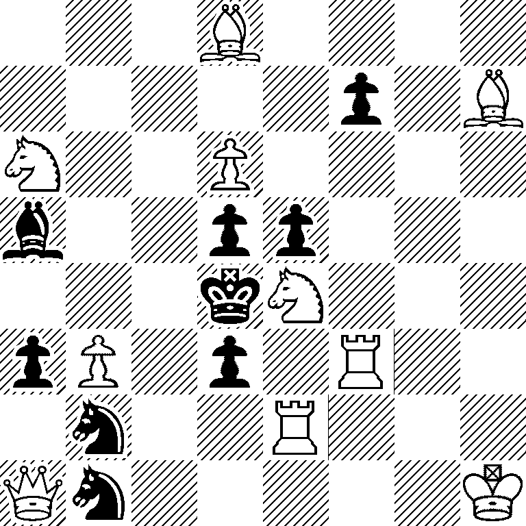 3B4/5p1B/N2P4/b2pp3/3kN3/pP1p1R2/1n2R3/Qn5K
