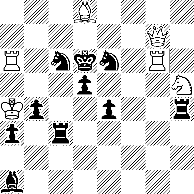 3B4/6Q1/R1nkn1R1/3p3N/Kp2p2r/p1r5/8/b7