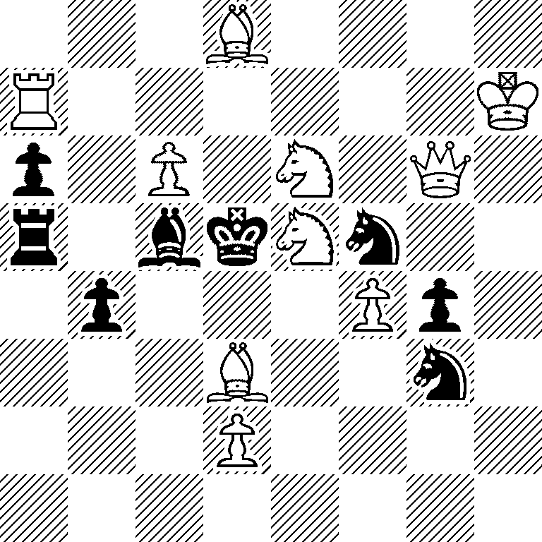 3B4/R6K/p1P1N1Q1/r1bkNn2/1p3Pp1/3B2n1/3P4/8