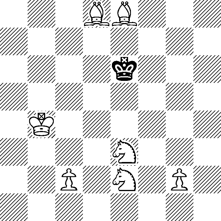 3BB3/8/4k3/8/1K6/4N3/2P1N1P1/8